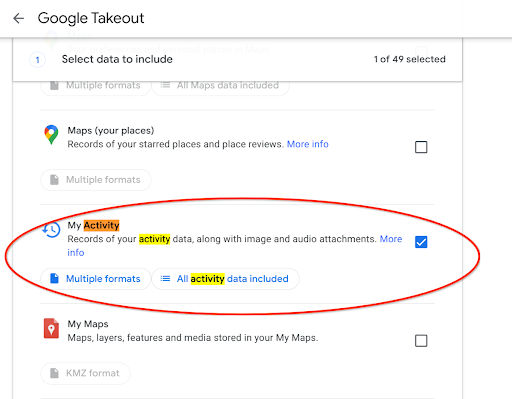 Chọn một dịch vụ của Google