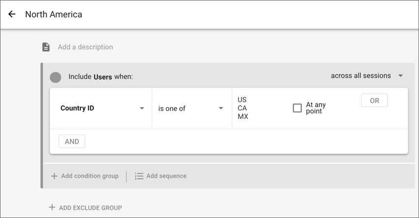 Segment builder example